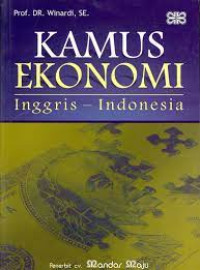 Kamus ekonomi : Inggris - Indonesia
