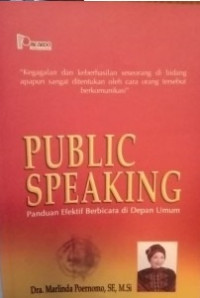 Image of Public speaking : panduan efektif berbicara di depan umum