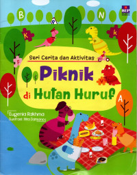 Seri cerita dan aktivitas piknik di hutan huruf